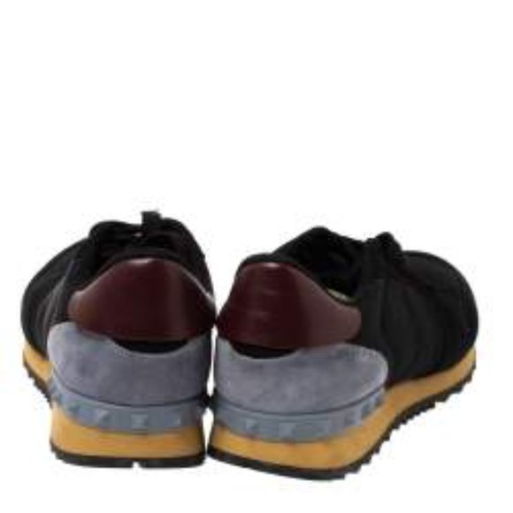 NIB Valentino Garavani Rockrunner Stud Sneaker, Black Men's US 9 $1,292 - Picture 5 of 11